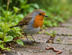 Illustration for A Bird came down the Walk