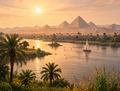 Illustration for To the Nile by Keats
